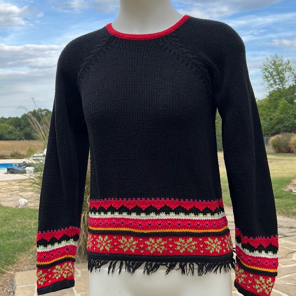 Hanna Anderson black 100% Cotton Sweater